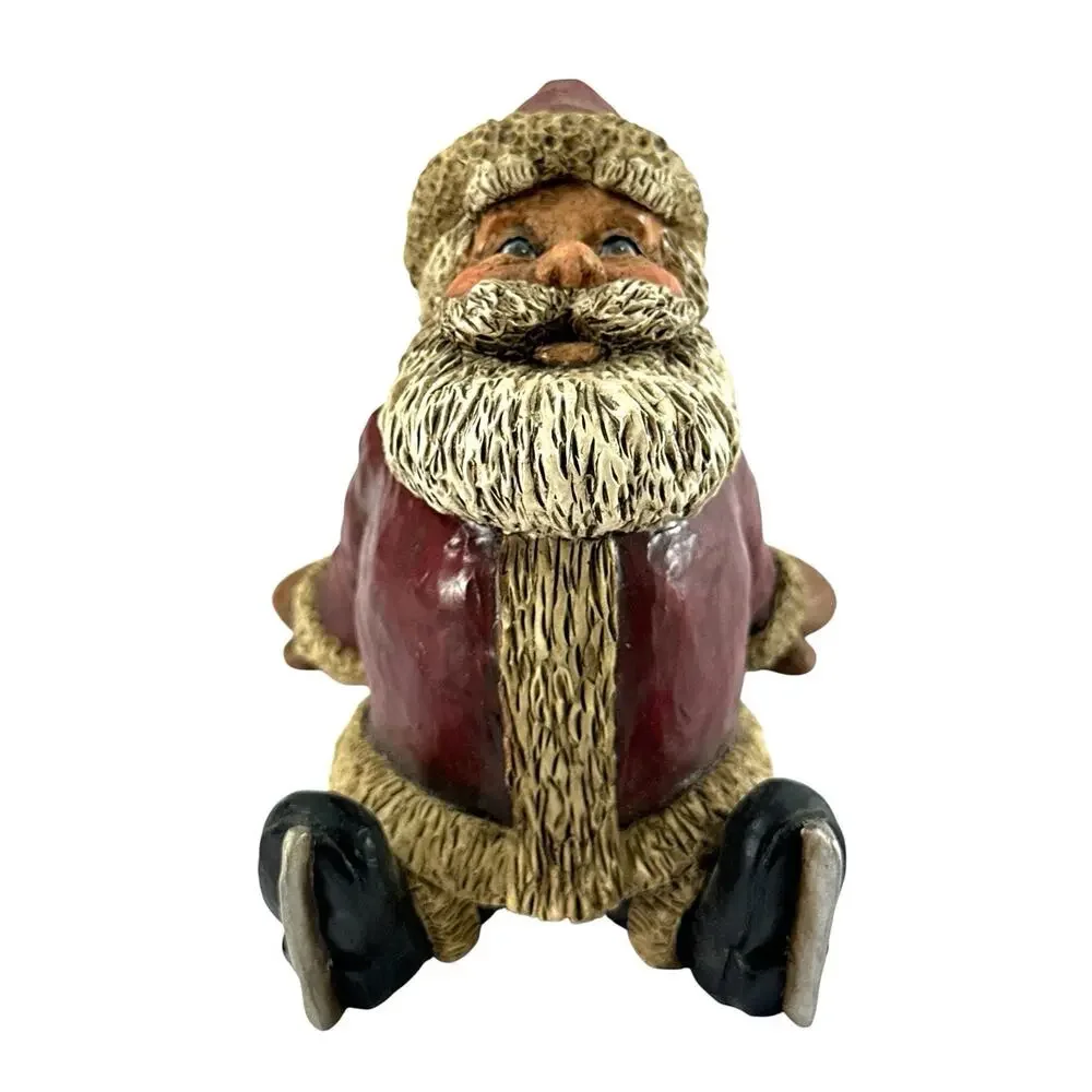 Janco Studio Bert Anderson Seated Santa Resin Figurine Christmas Decor 1999 4”